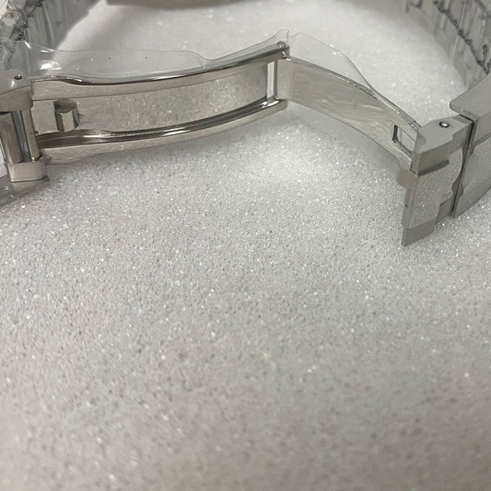 39MM Oyster AK Sapphire Glass Steel Watch Case + Strap for NH35/36 Movement Part