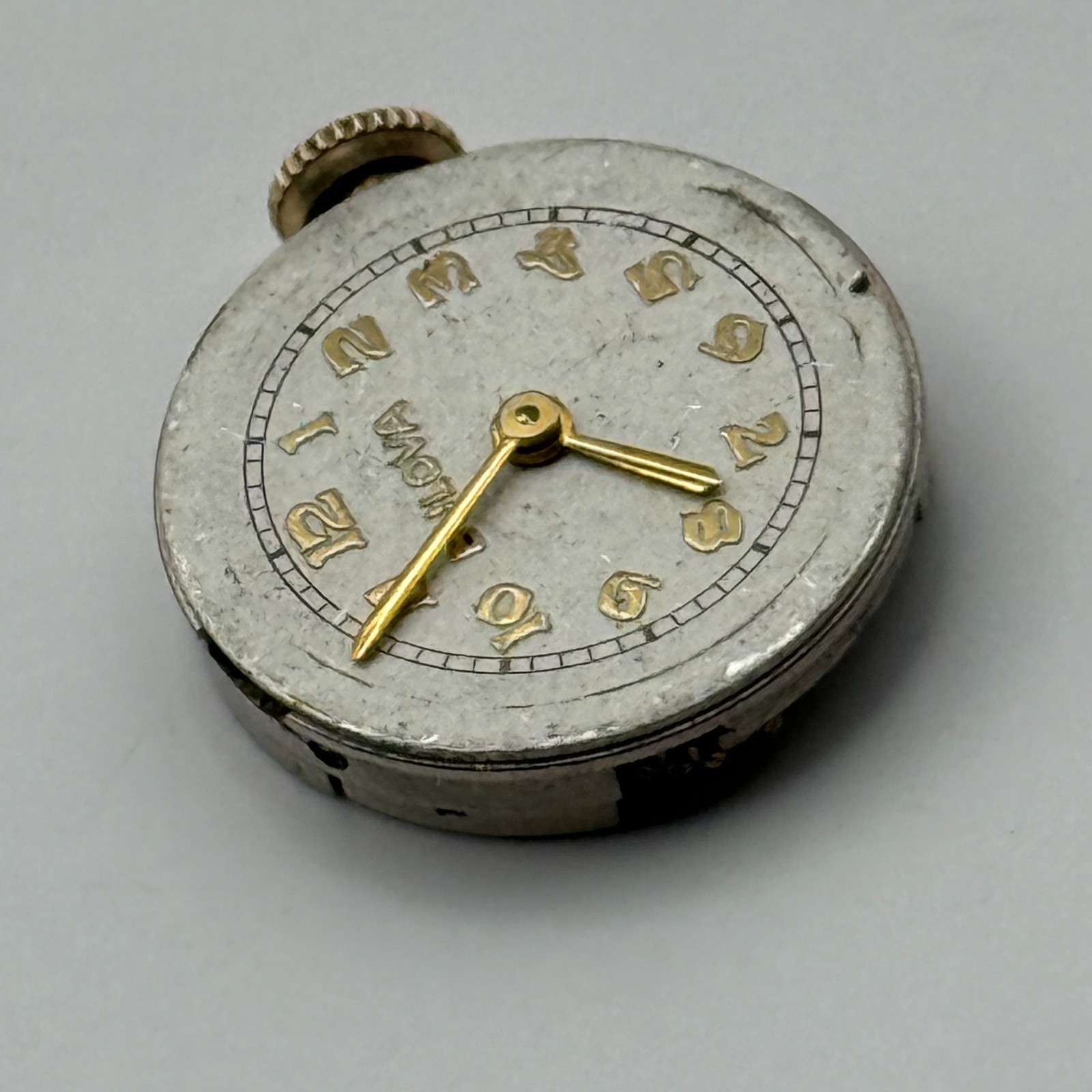 Bulova 7AM Watch Movement Running Swiss 17Jewels Manual Wind Parts Repair 17.1mm
