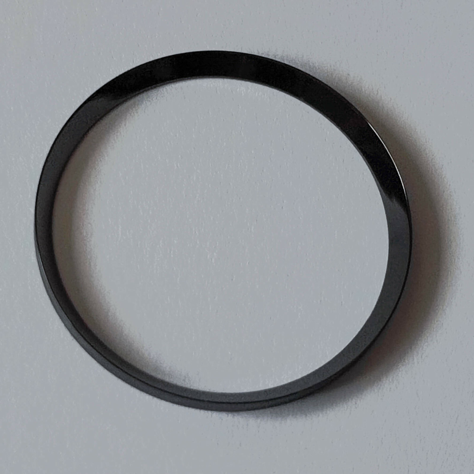 Polished Black Chapter Ring for Seiko SKX007 fits 7S26-0020 MOD Part