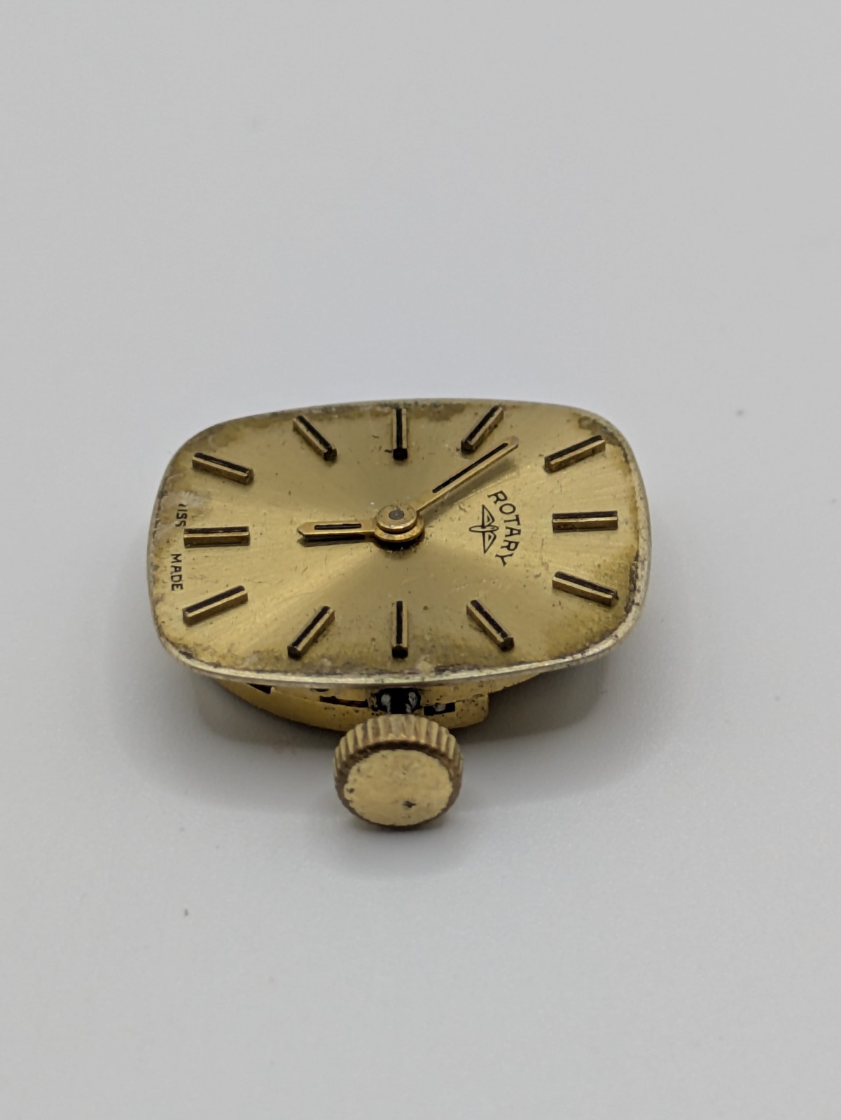 Rotary AS 1977-2 Manual Wind Watch Movement 17 Jewels Swiss Parts Repair 18.7mm