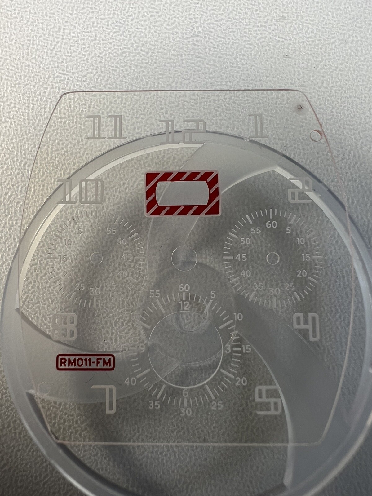 Replacement Glass Dial Fits Richard Mille RM011-FM