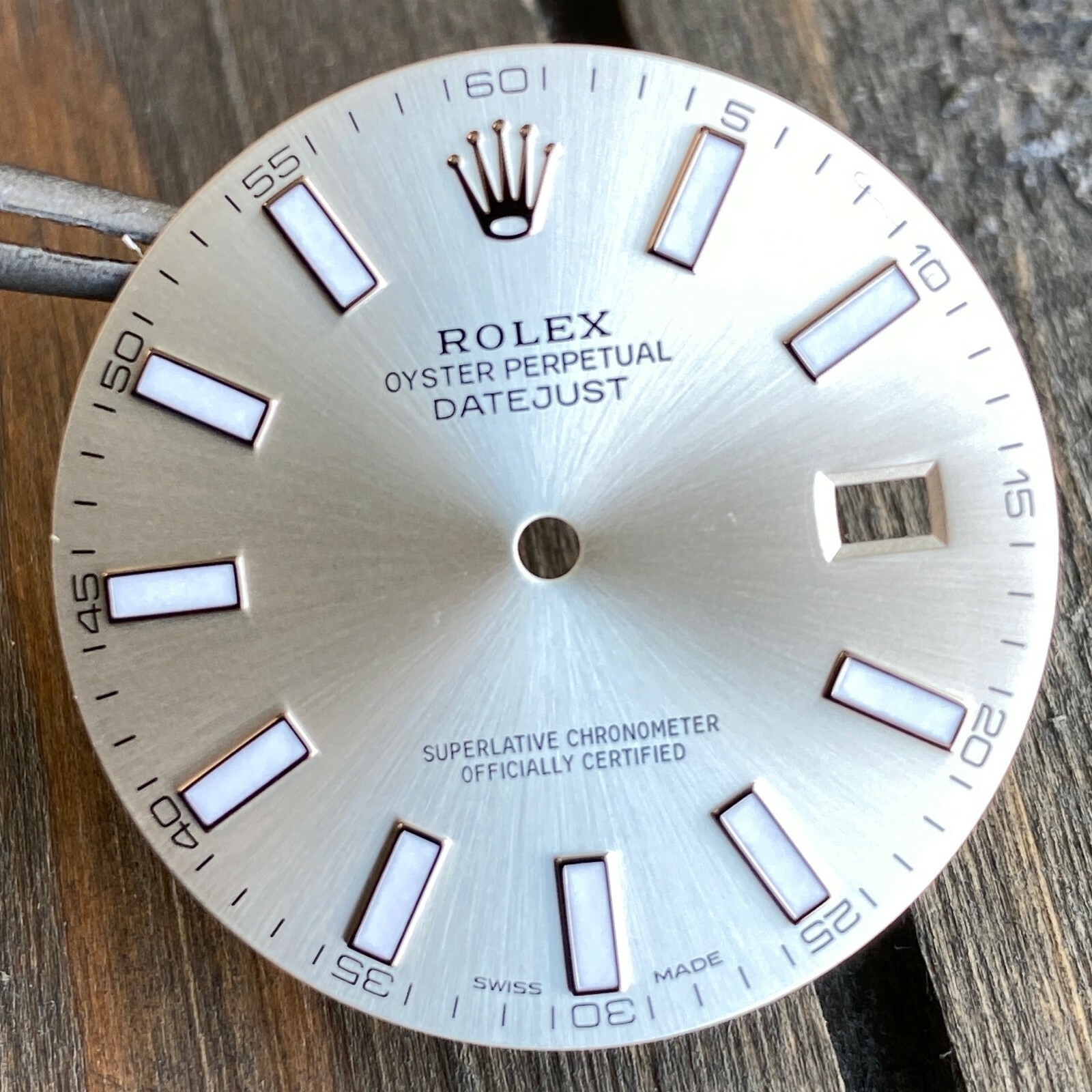 Rolex Datejust II Steel Silver Index Luminous Dial 41mm 116300 116334