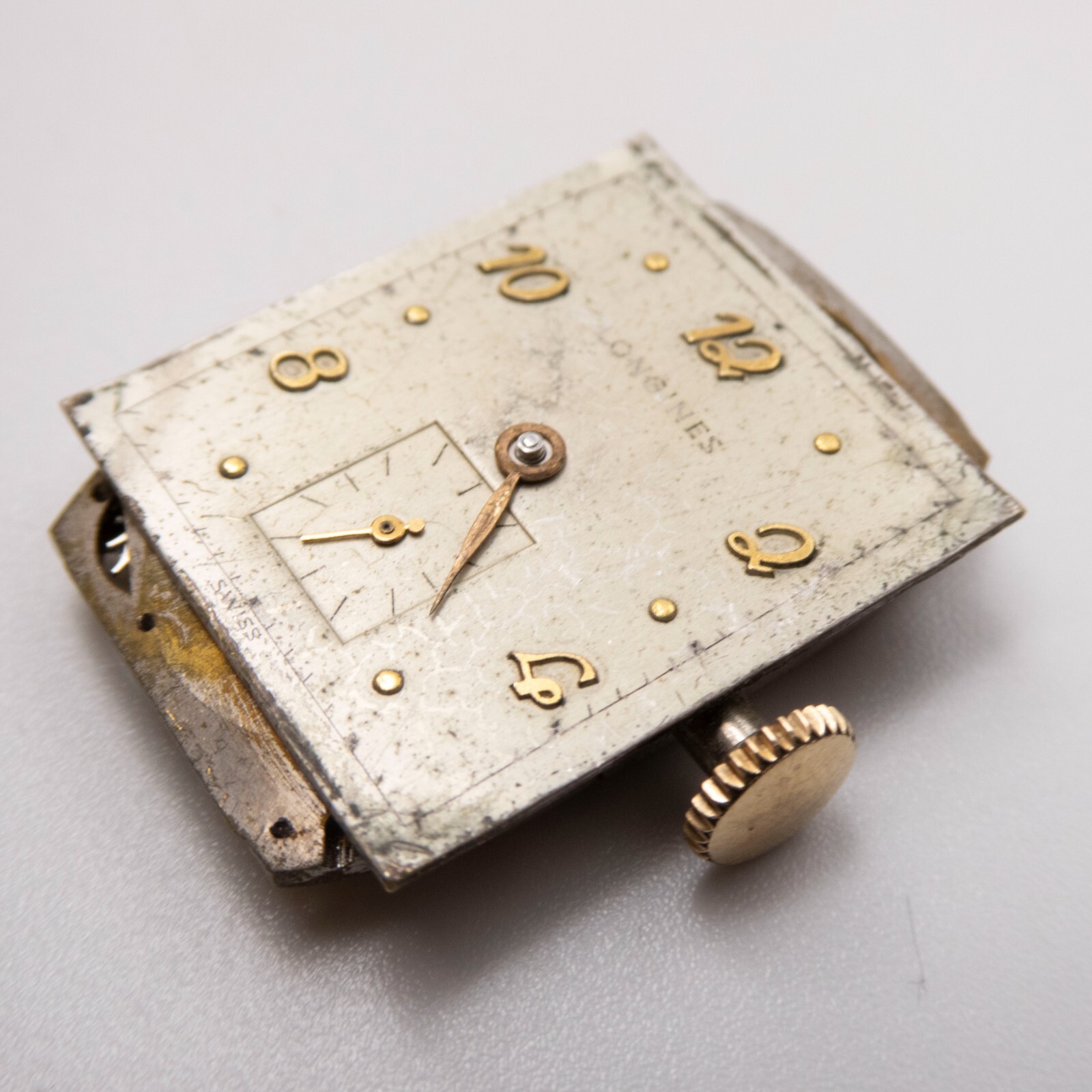 Vintage Longines Caliber 9L 17-Jewel Wristwatch Movement, Runs
