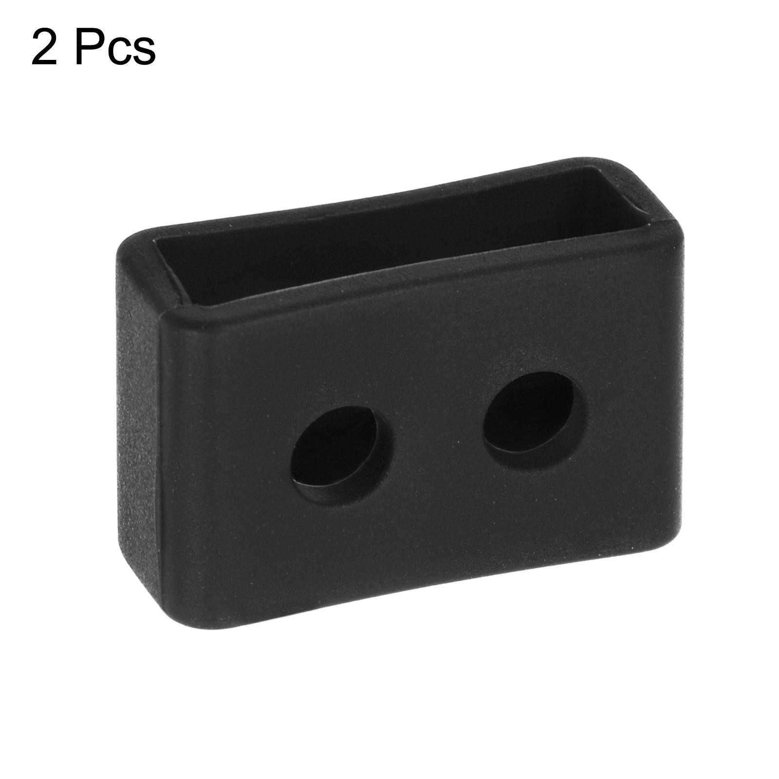 Watch Band Strap Loops Silicone for 16mm Width Watch Band, Black 2 Pcs