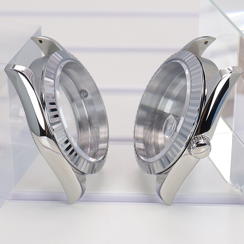 stainless steel Explorer Watch Case nh35 Sapphire Glass For Seiko NH35 Movement