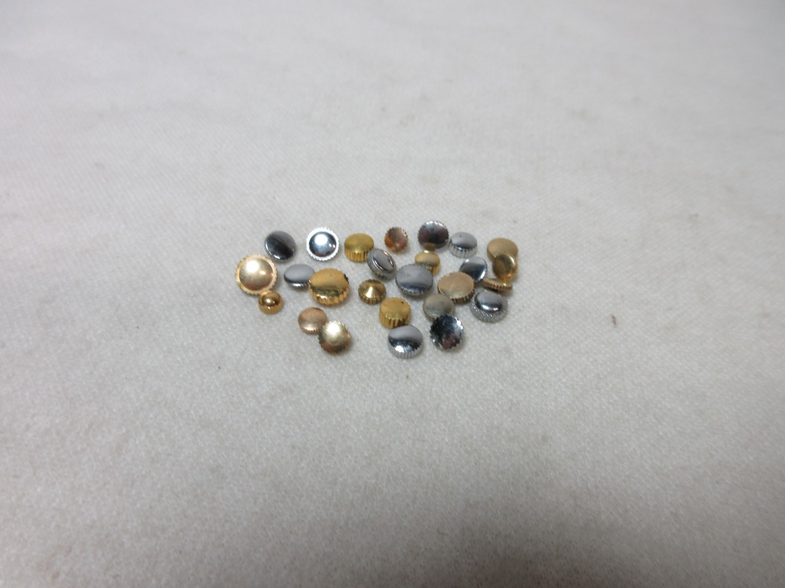 LOT OF 26 WATCH CROWNS WATCHMAKERS PARTS ASSORTED LOT SOME GOLD FILLED PLATED