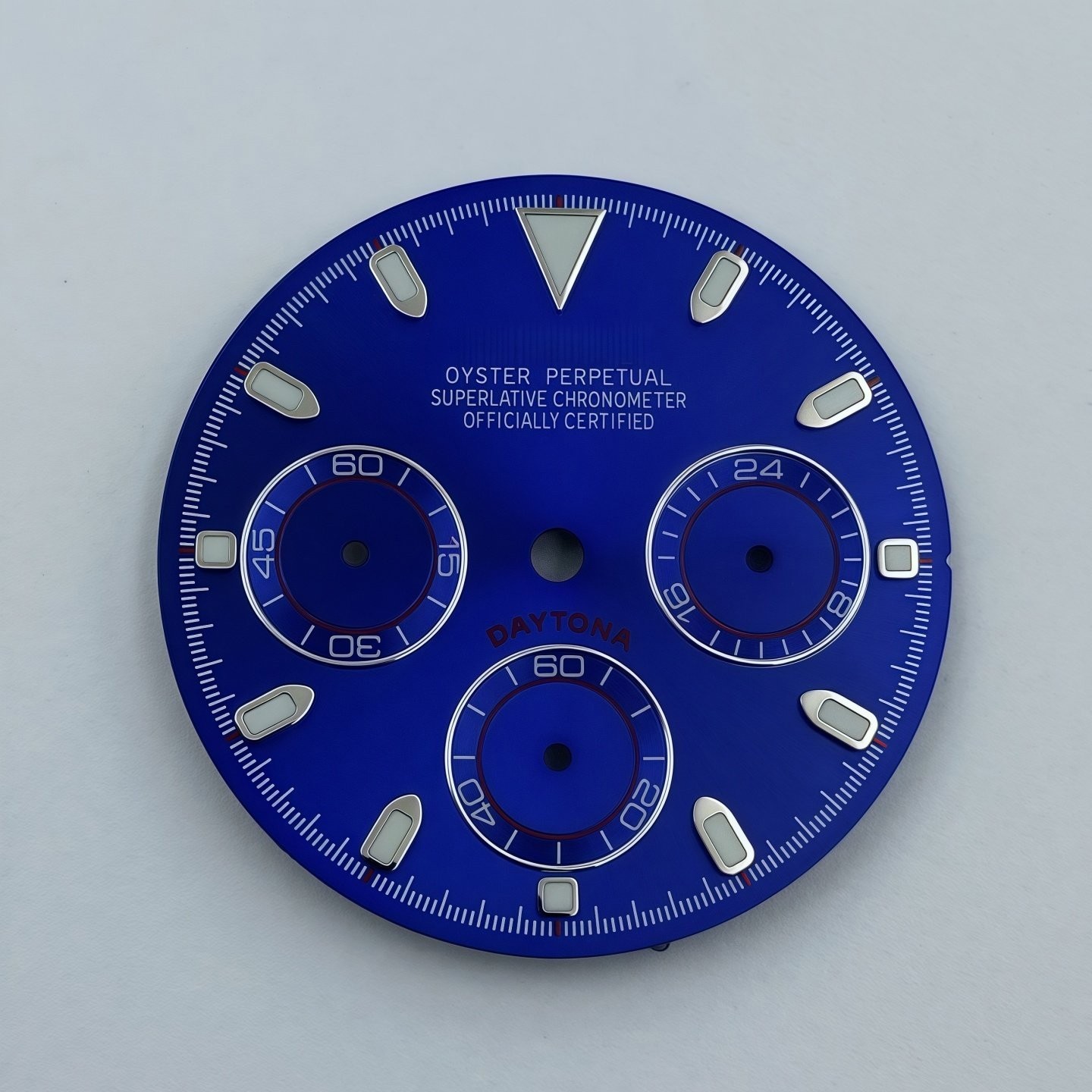 29.5mm Three-eyed panda Watch Dial Green Luminous for VK63 Movement S Logo