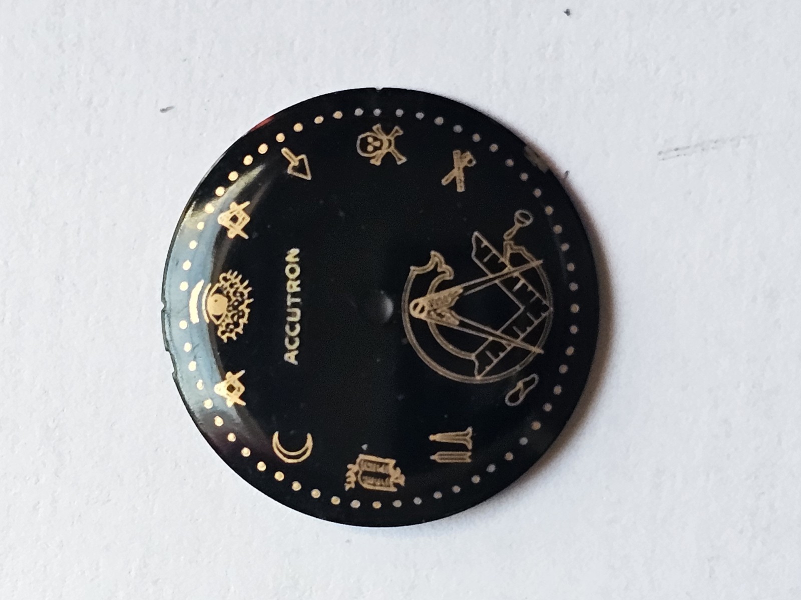 Bulova Arccutron Dial Only For Cal 214 Mason Dial Service Dial Black All…