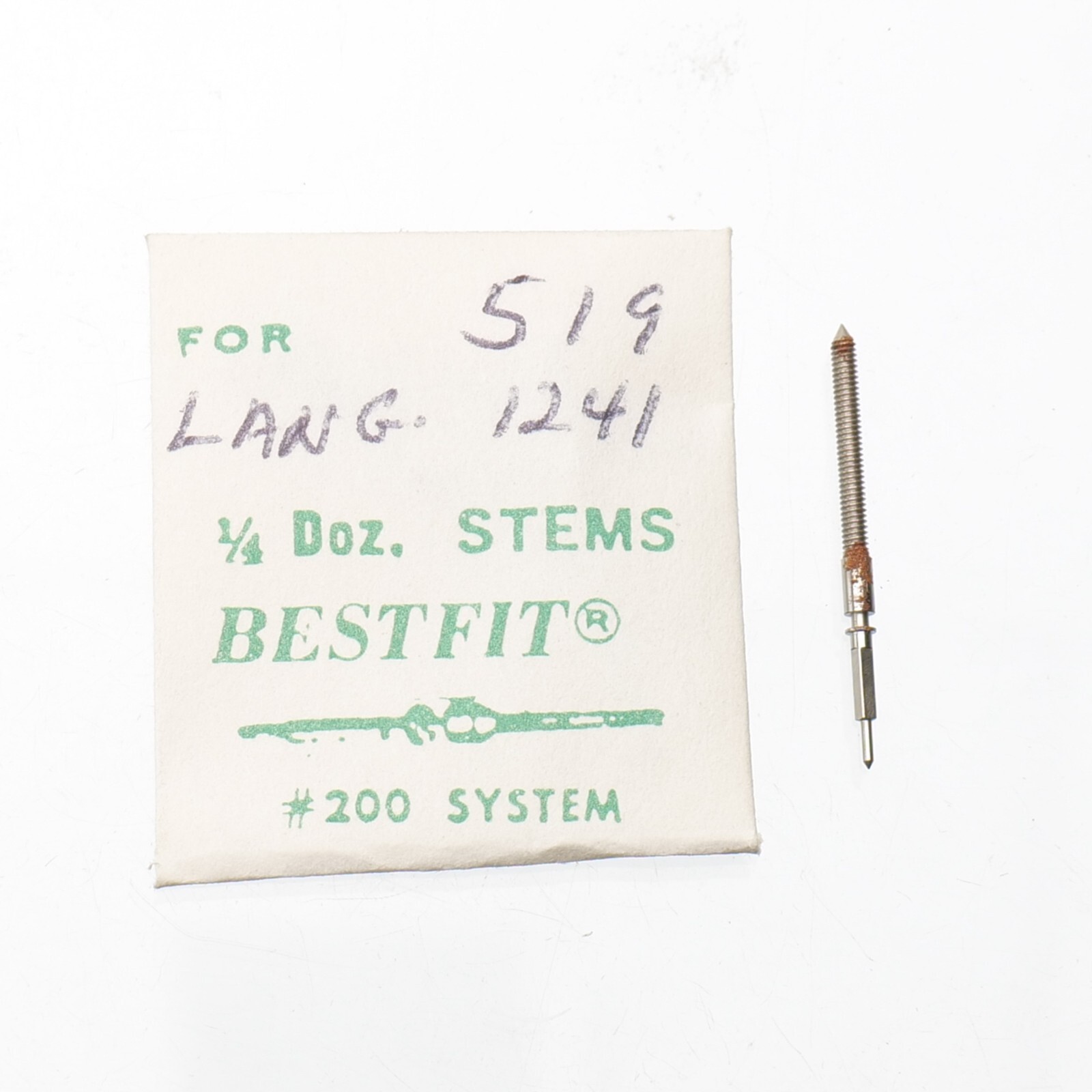 Benrus DF Landendorf 1243 Watch Stem (1) – 200/519F BESTFIT NOS Watchmakers Part