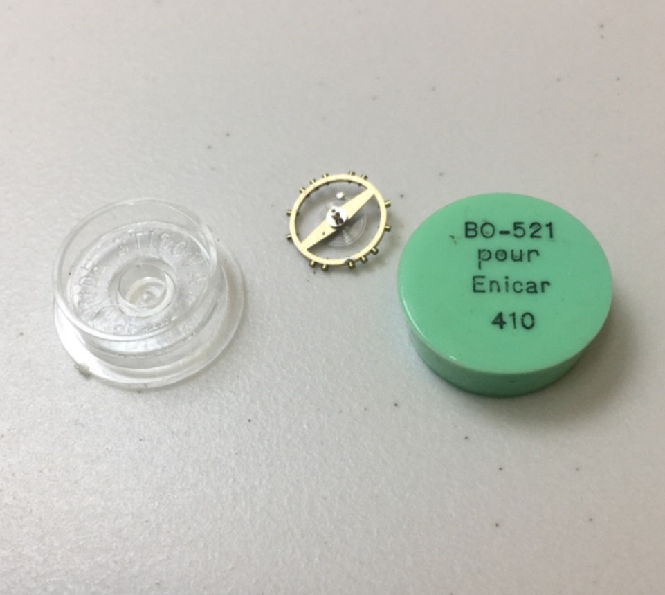 Vintage Watchmakers Part Balance Enicar Cal 410 #721 New Old Stock Swiss Made