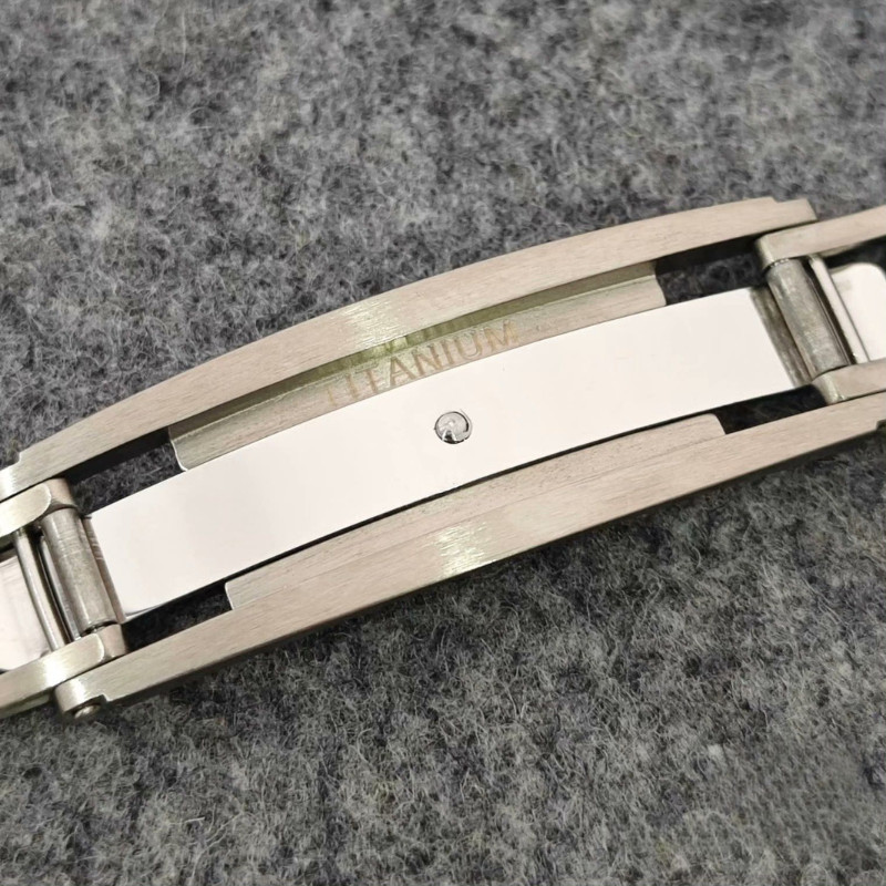 Titanium Alloy Buckle Replacement Butterfly Clasp For Richard Mille Rubber Strap