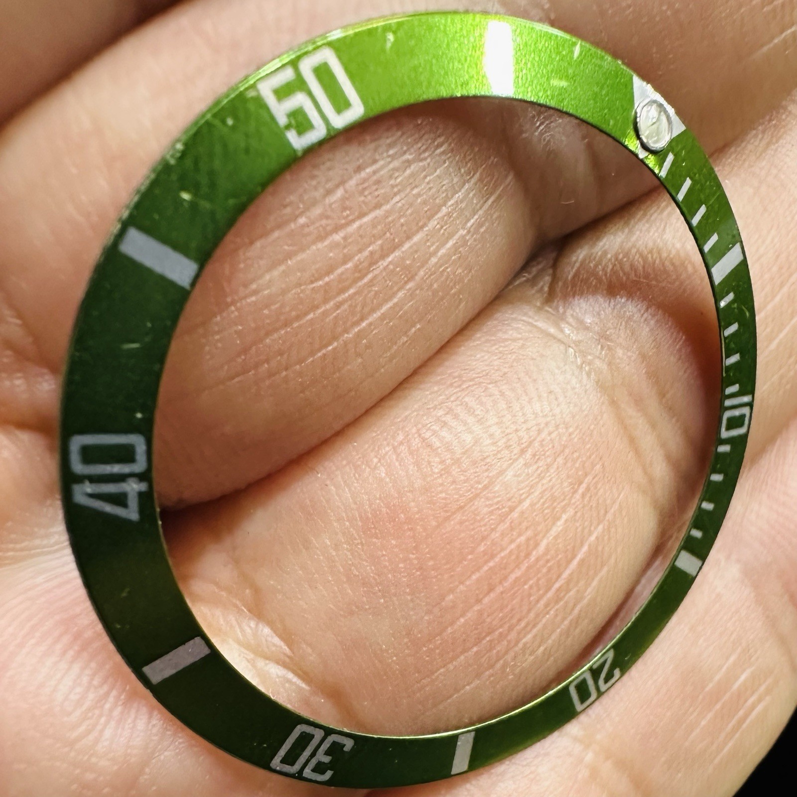 Rolex Green Kermit Insert For Submariner Model Ref 16610 LV