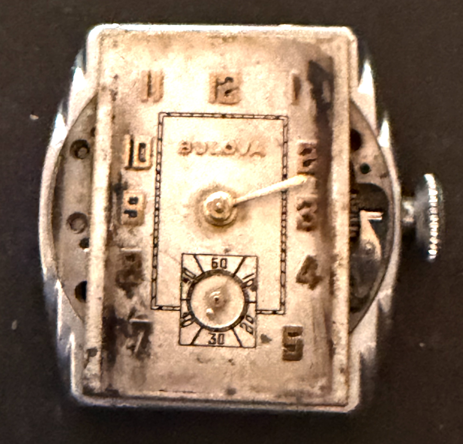 Vintage Bulova Cal 10 AN Men’s Watch Movement Running Ticks Art Deco 10AN USA