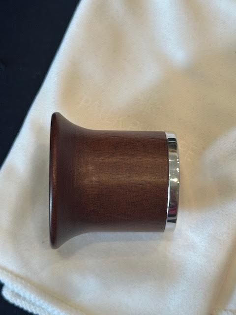 “PATEK PHILLIPPE” WOODEN LOUPE-GLOVE-NAVY BAG & STAMPED CLOTH “Price reduction!”