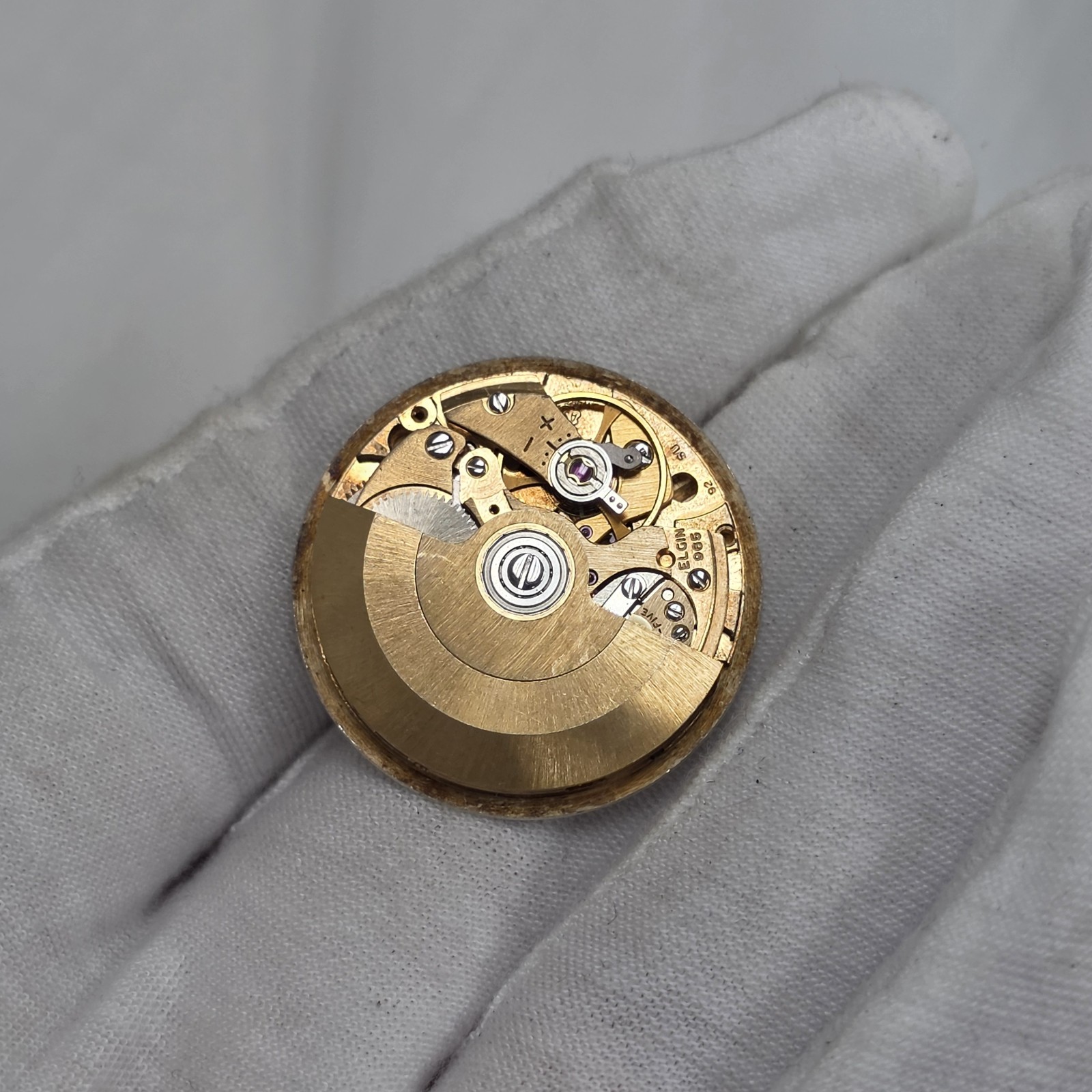 Vintage Elgin Cal 965 Mens Automatic Watch Movement 25 Jewel AS 1748/49