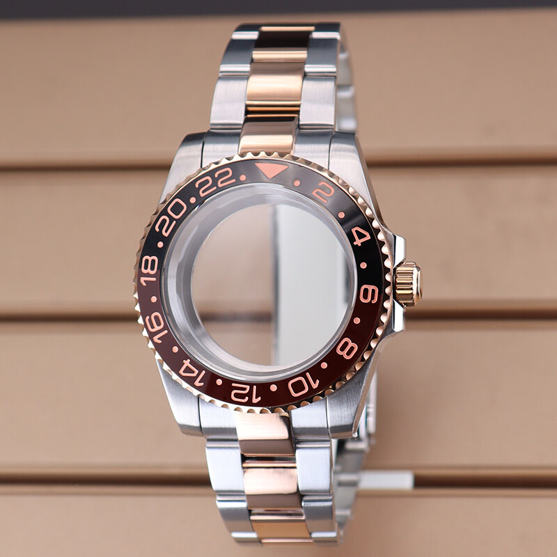 40mm Watch Cases Strap parts GMT Sapphire For Seiko Nh35/36 Movement 28.5mm Dial