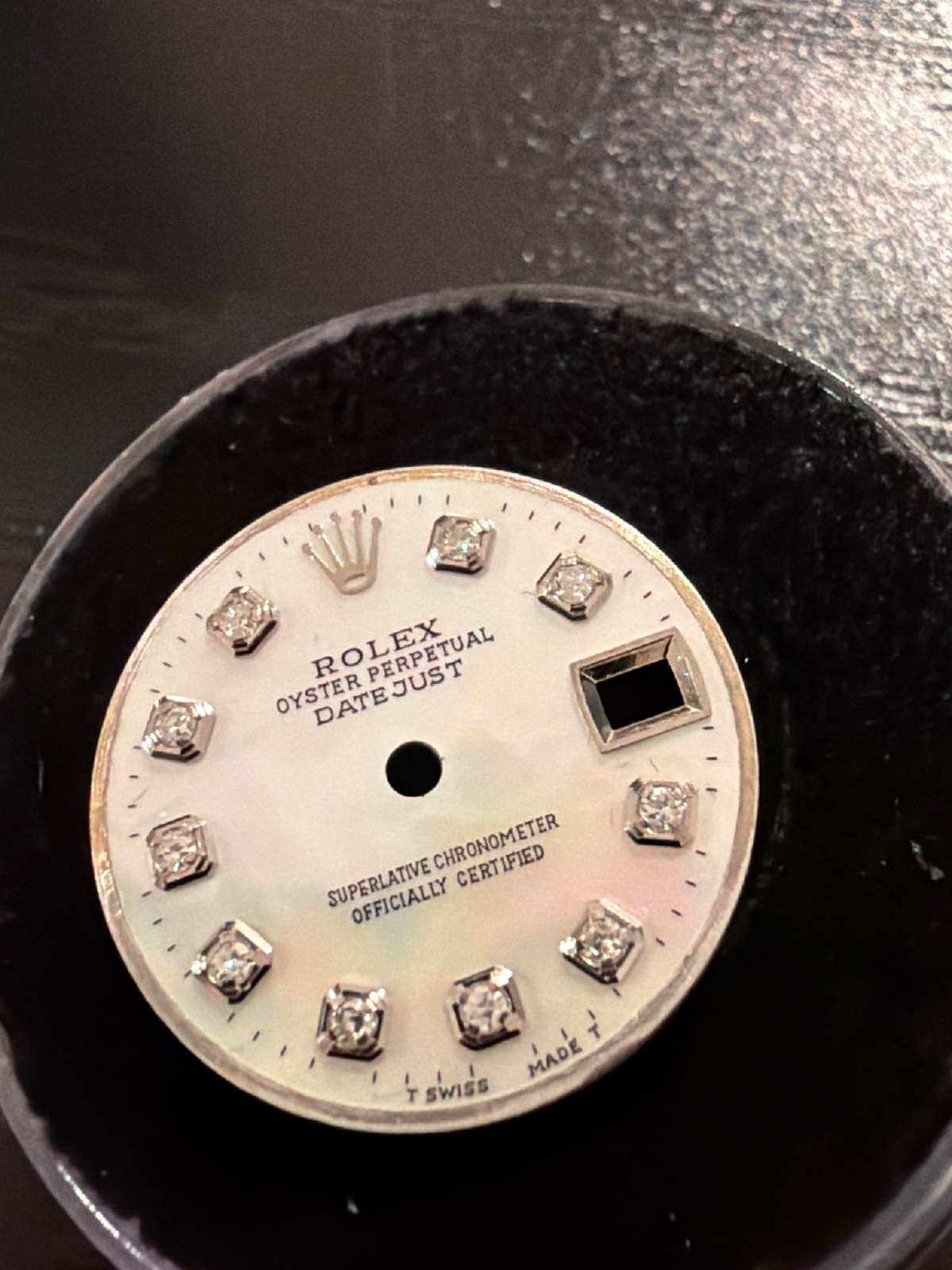Rolex Ladies 26MM Datejust/President Custom MOP Diamond Dial SS / WG