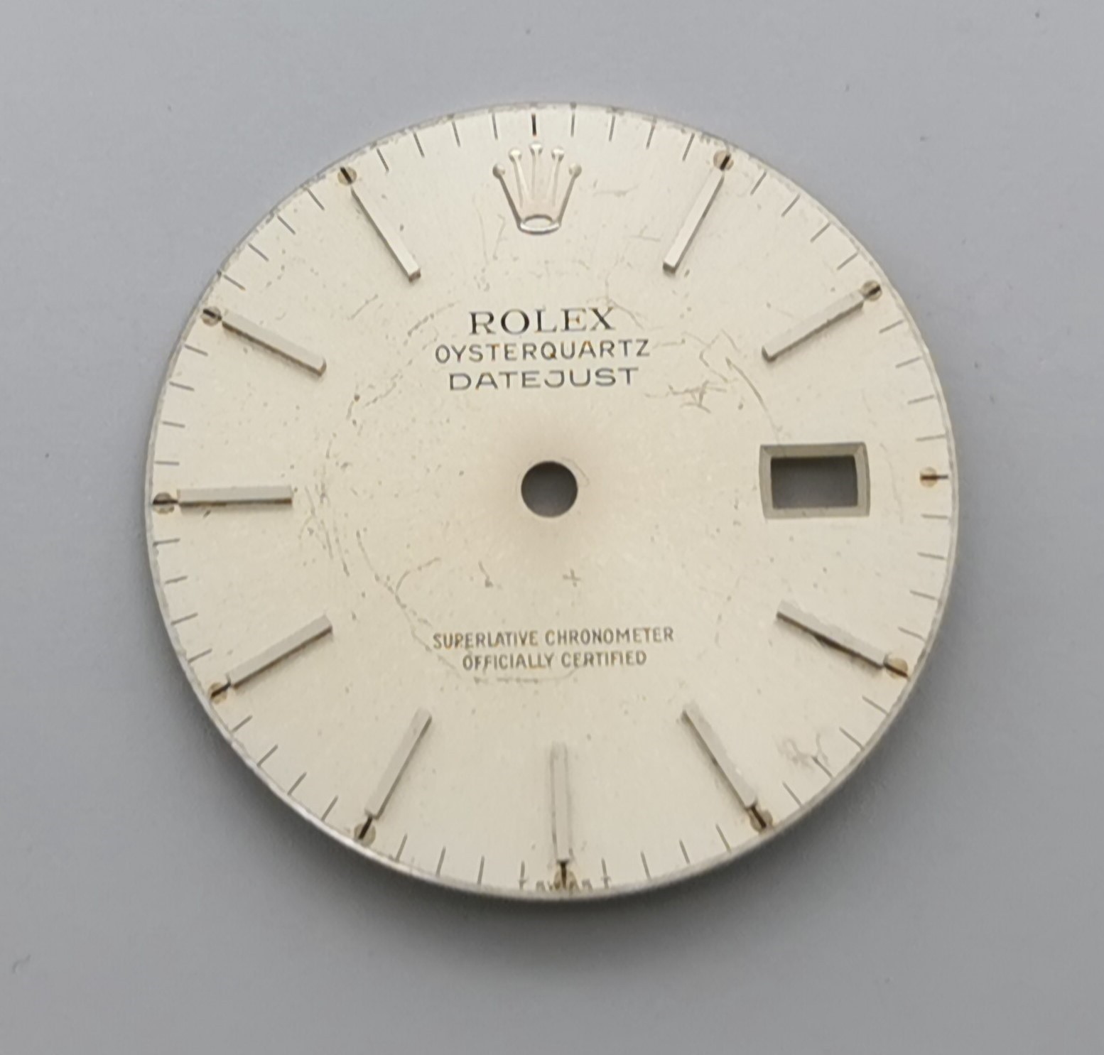 Rolex 17000 Oysterquartz Complete Kit Silver Dial Beyeler And Hands Set 1980
