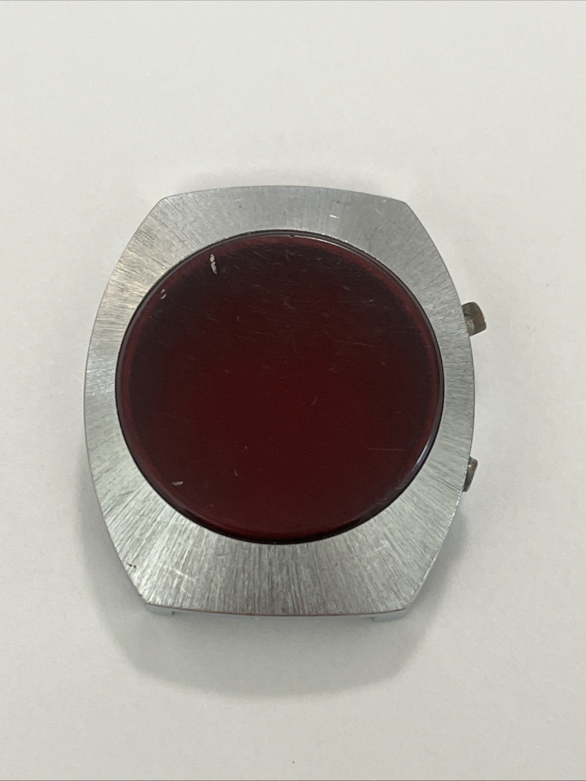 Vintage Red LED Men’s Watch Case Parts/Repair—-(B)