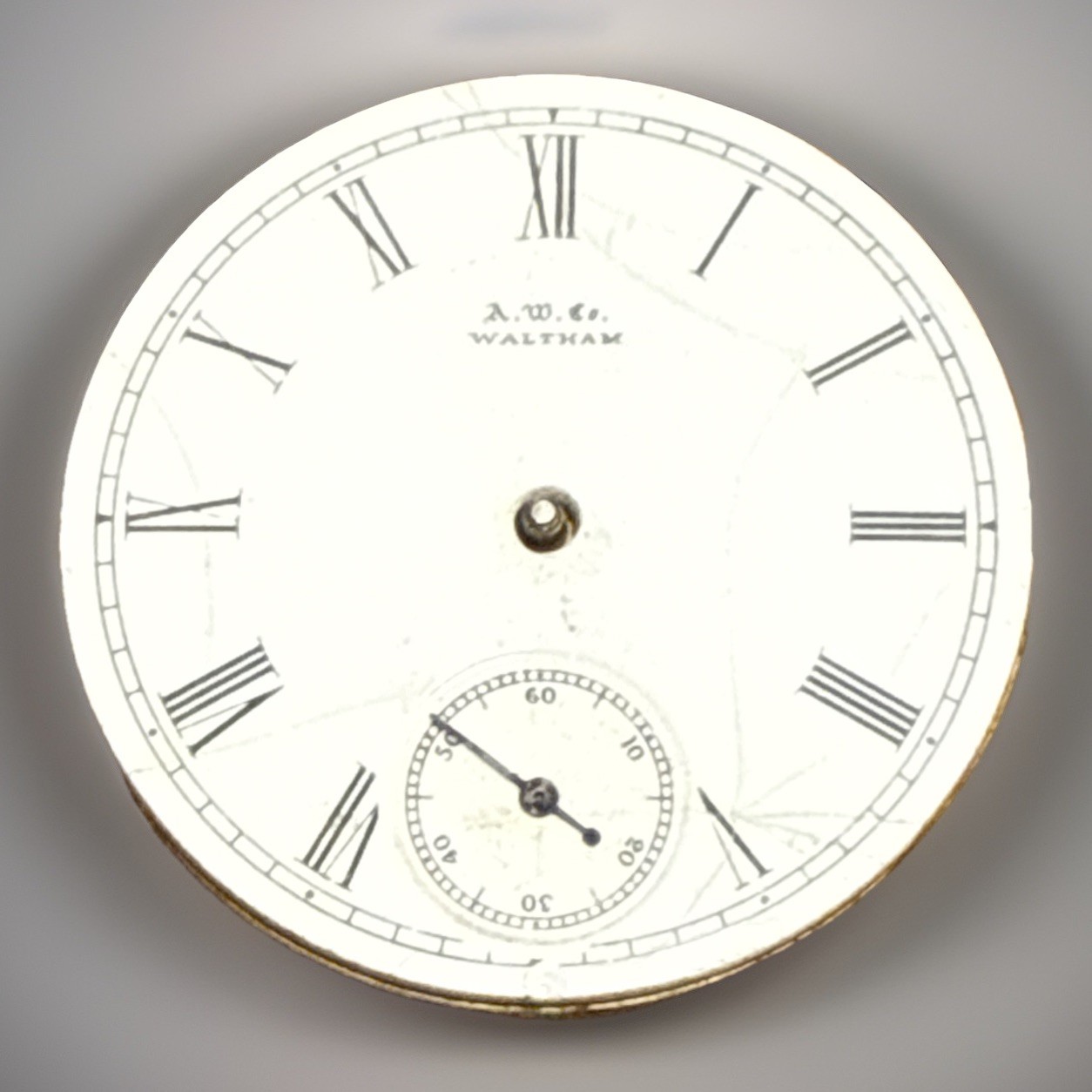 American Waltham Watch Co. Antique Pocket Watch Movement & Dial ✨