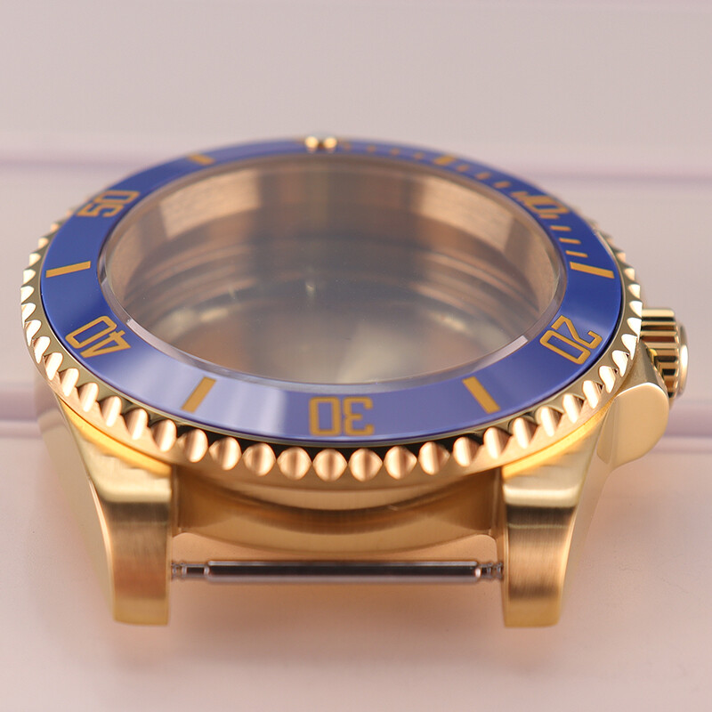 40mm diver Watch Case Cyclops Sapphire Glass For Seiko NH35 Mechanical movement