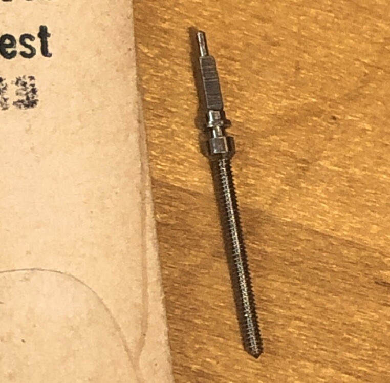 NOS BESTFIT 200/284 Winding Stems (2) for ENICAR Watch Movement Caliber 410