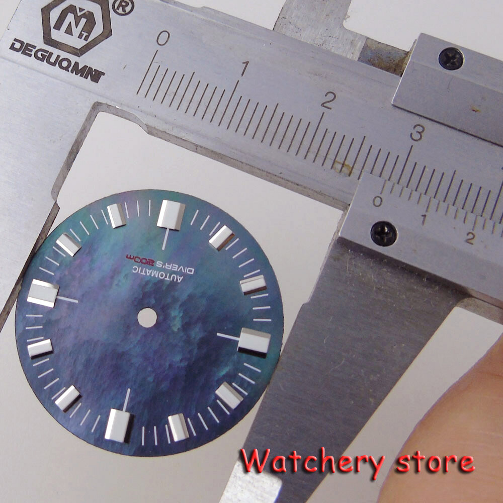 Tandorio 28.5mm Orange Blue Watch Dial Fit NH36 NH36A Automatic Watch Parts Men
