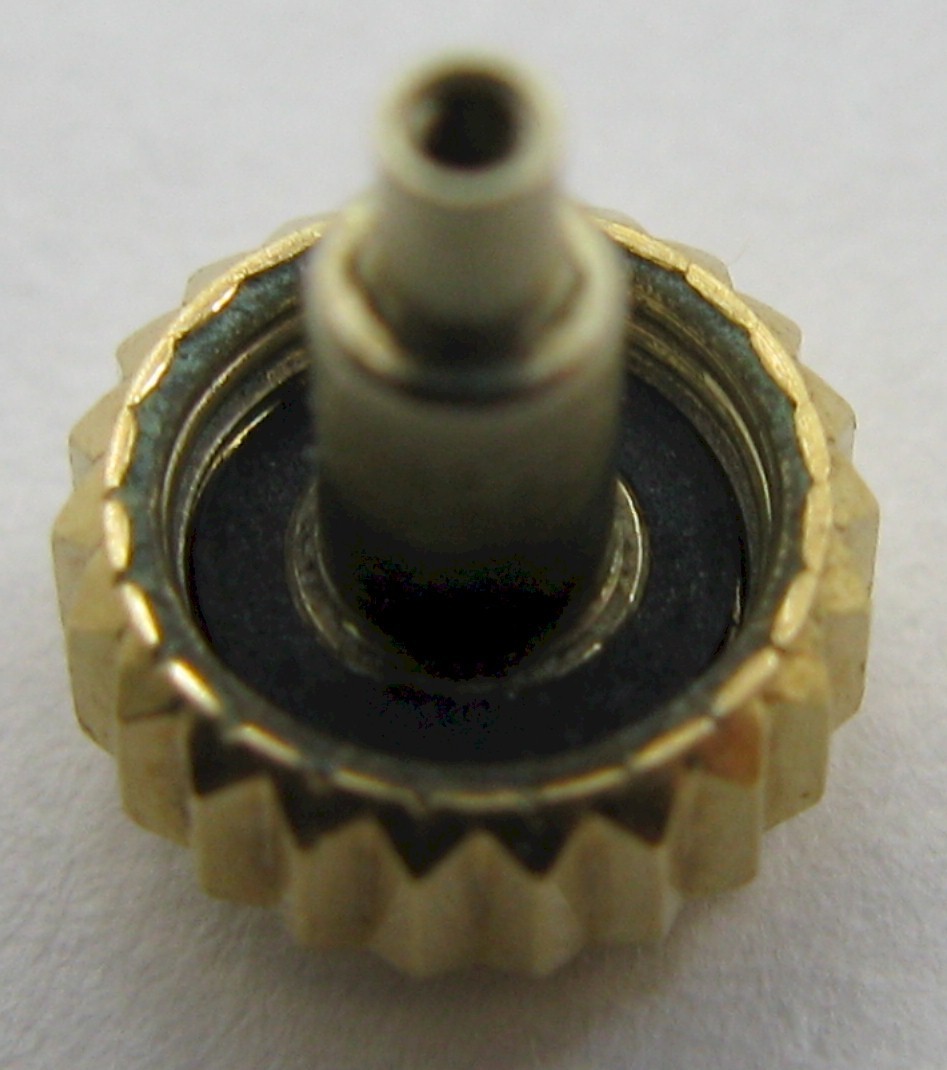 Rolex yellow gold Crown diameter 5.95 mm tap 10 / used