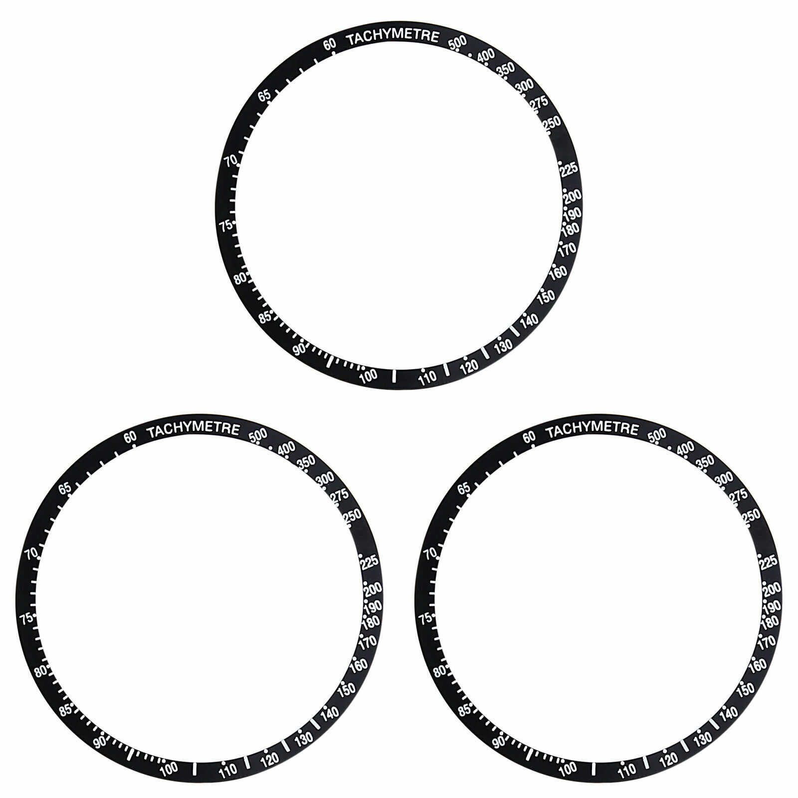 3 BEZEL INSERT FOR OMEGA SPEEDMASTER WATCH MOVEMENT 321,145.022,145.012 BLACK