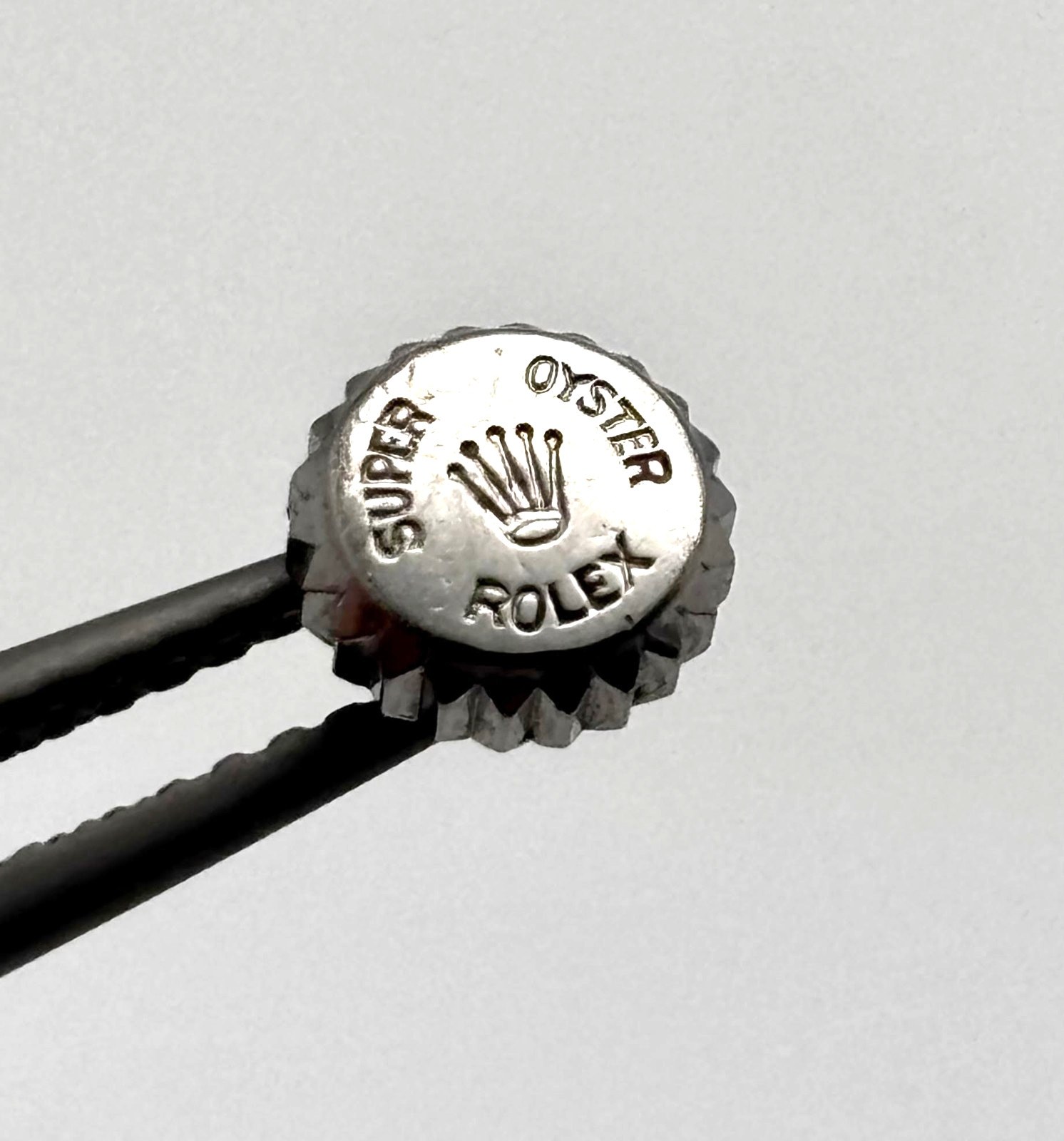 Genuine Rolex Vintage SUPER OYSTER Steel Watch Crown 6mm
