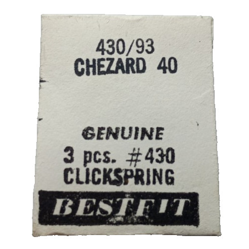 Chezard 40 Click Spring watch part #430/93 (3-pack) “SEE INTERCHANGE LIST”