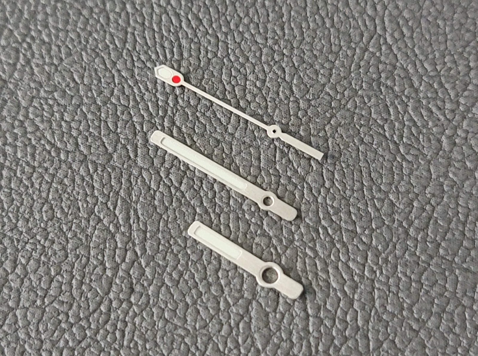 HANDS SET 6105 STYLE SILVER BRUSH C3 / SEIKO MOD SKX SKX007 NH35 NH36 NH34