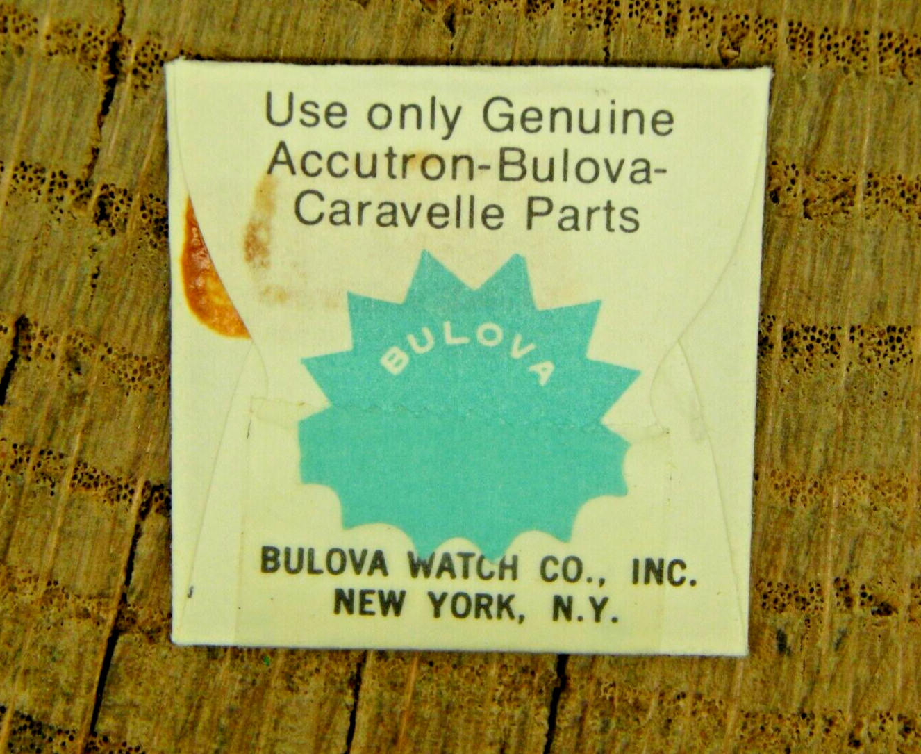 Genuine Bulova Set of Hands 2423.10 G BLK STRIPE BATON 24 Watch Part 63-64 NOS