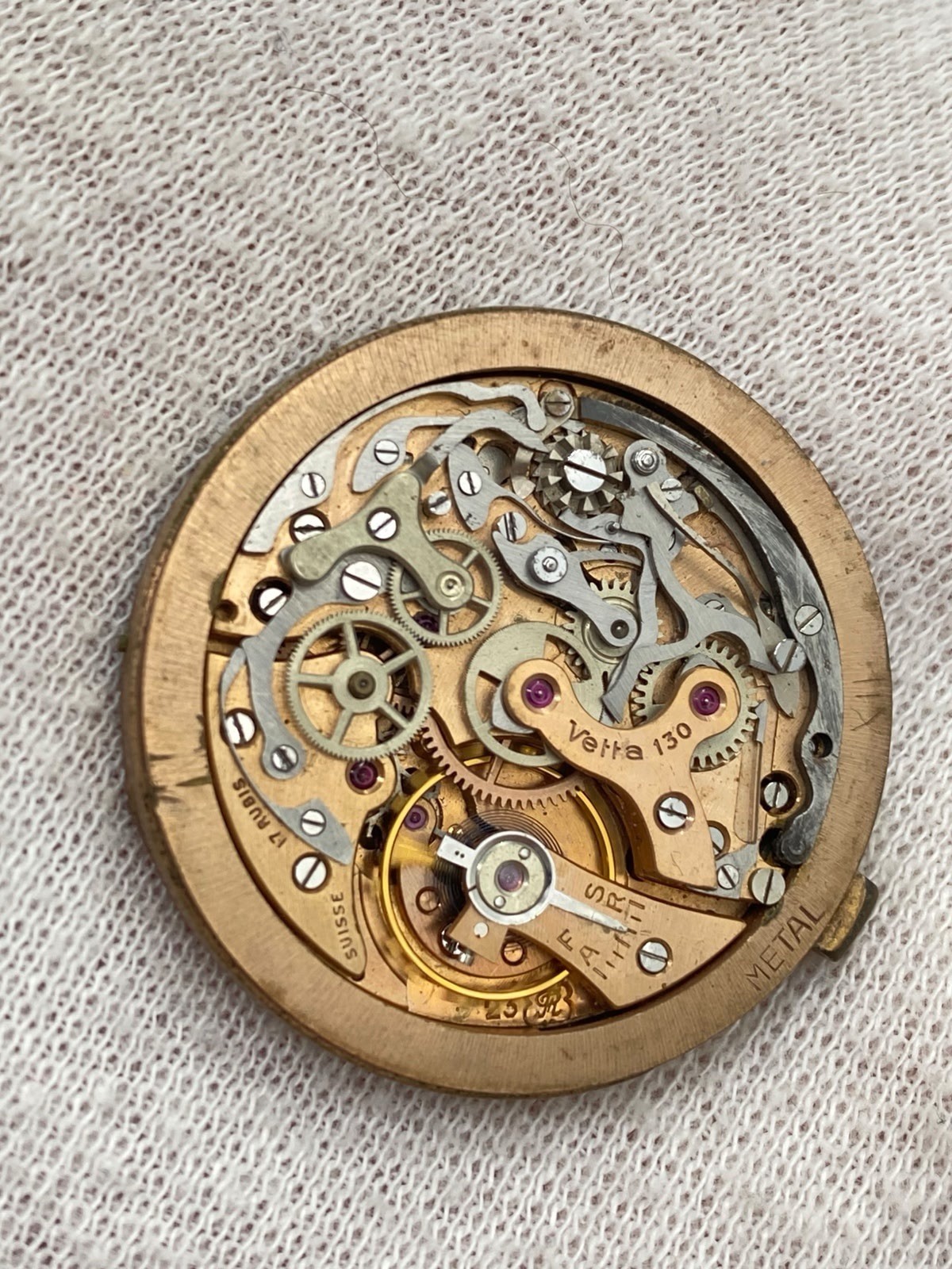 Rare Vintage Vetta 130 Chrono Valjoux 23 Movement spare parts