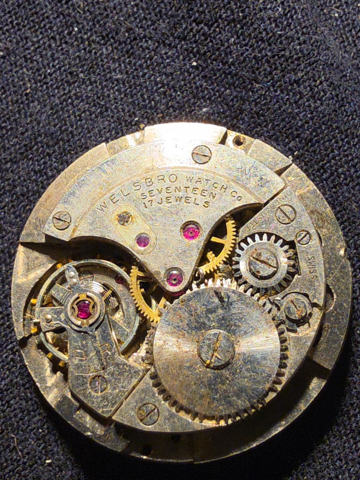 Welsbro & Paul Schwarz Etienne Mechanical (Manual) Movement, Brass