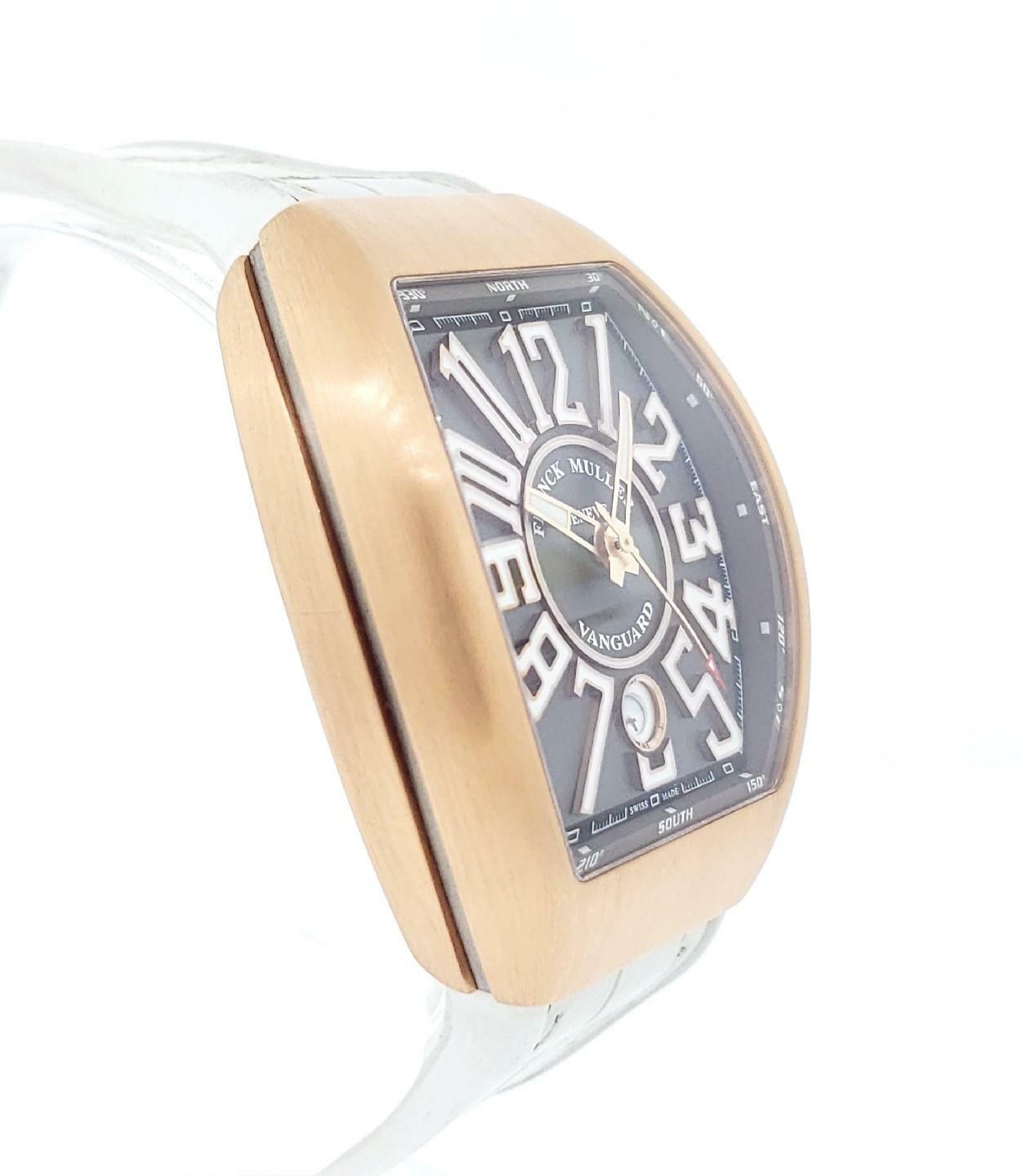 Franck Muller Vanguard Automatic 41mm 18k Rose Gold Grey Dial Ref. V 41 SC DT