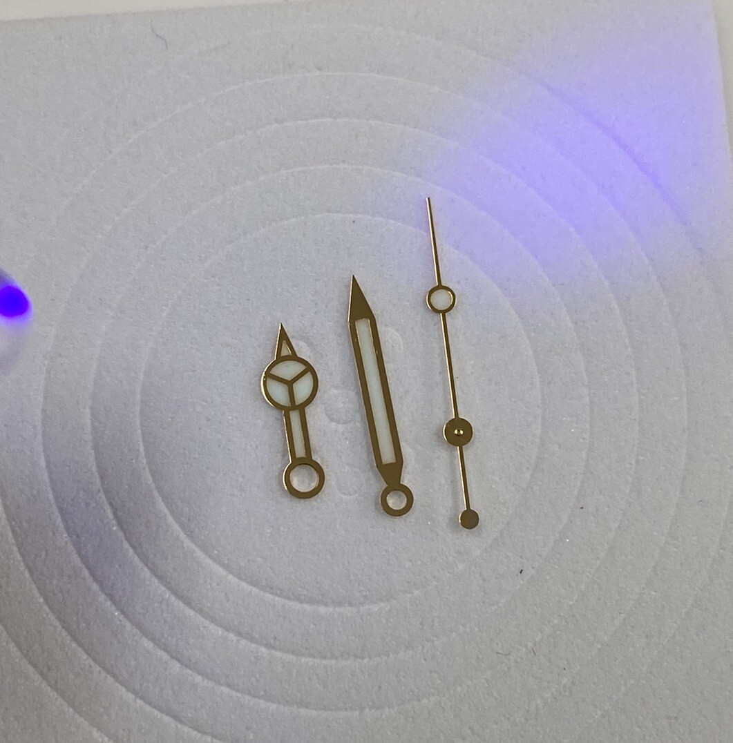 Swiss Made to Fit Rolex Submariner 116613LN Cal. 3135 Yellow Gold Color Hands