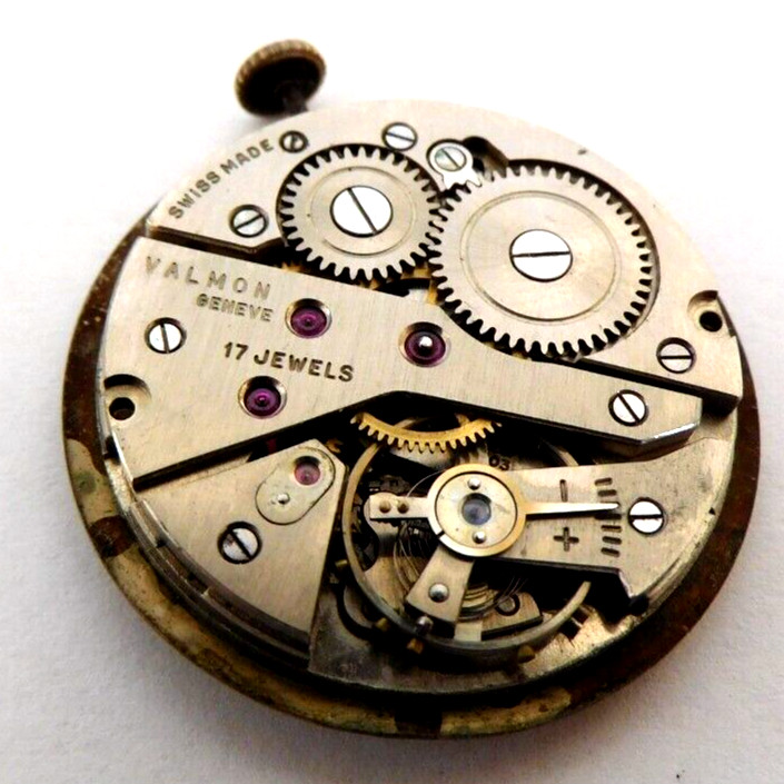 AS 1203 MOVEMENT AND CASE BACK FOR PARTS or REPAIR. USED