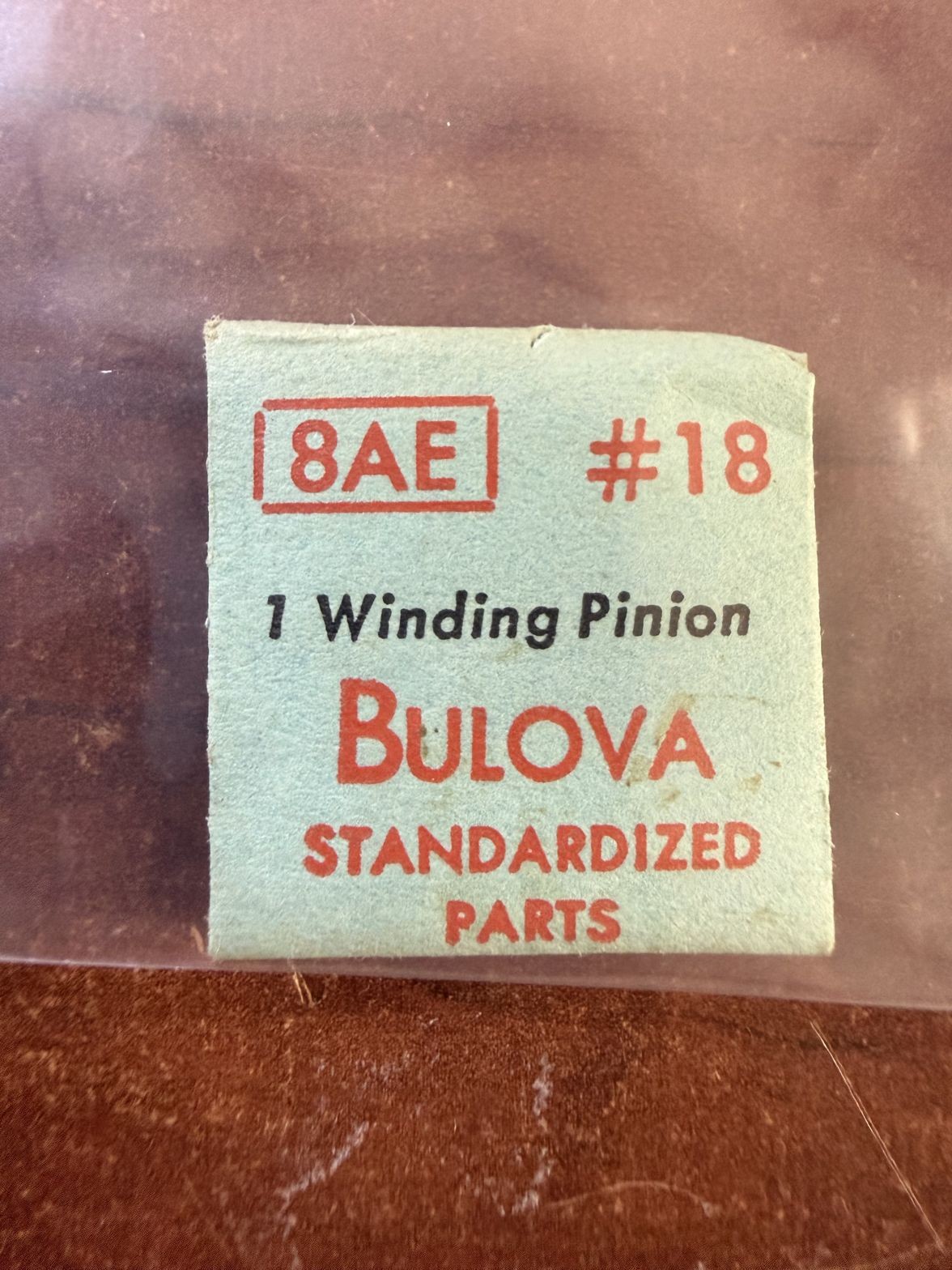 Bulova 8AE Winding Pinion #18 NOS Genuine Vintage Watch Part New Old Stock