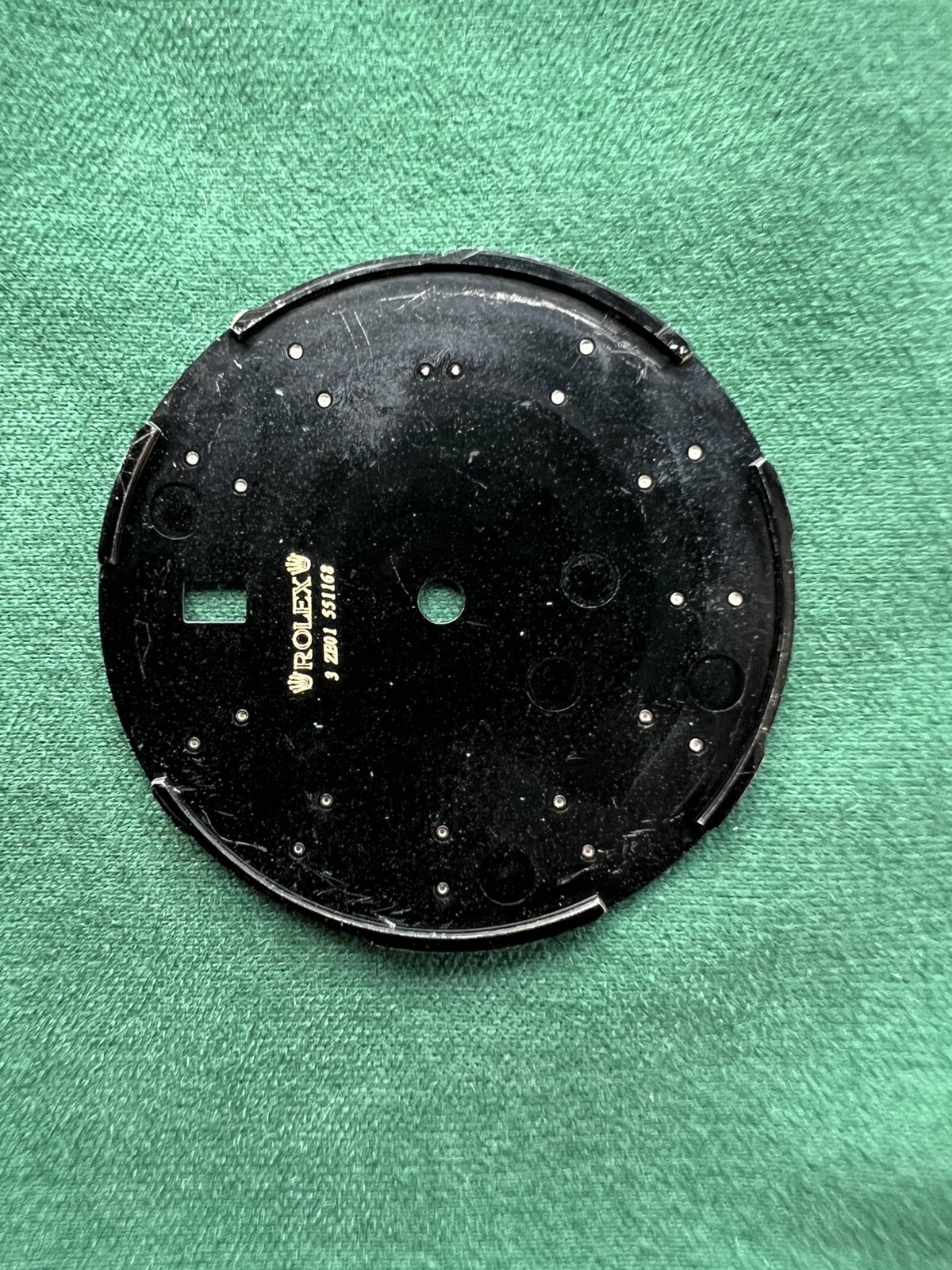 Original Rolex Dial 41mm Datejust Black Luminous Marker Ref 126303/126333 OC#350