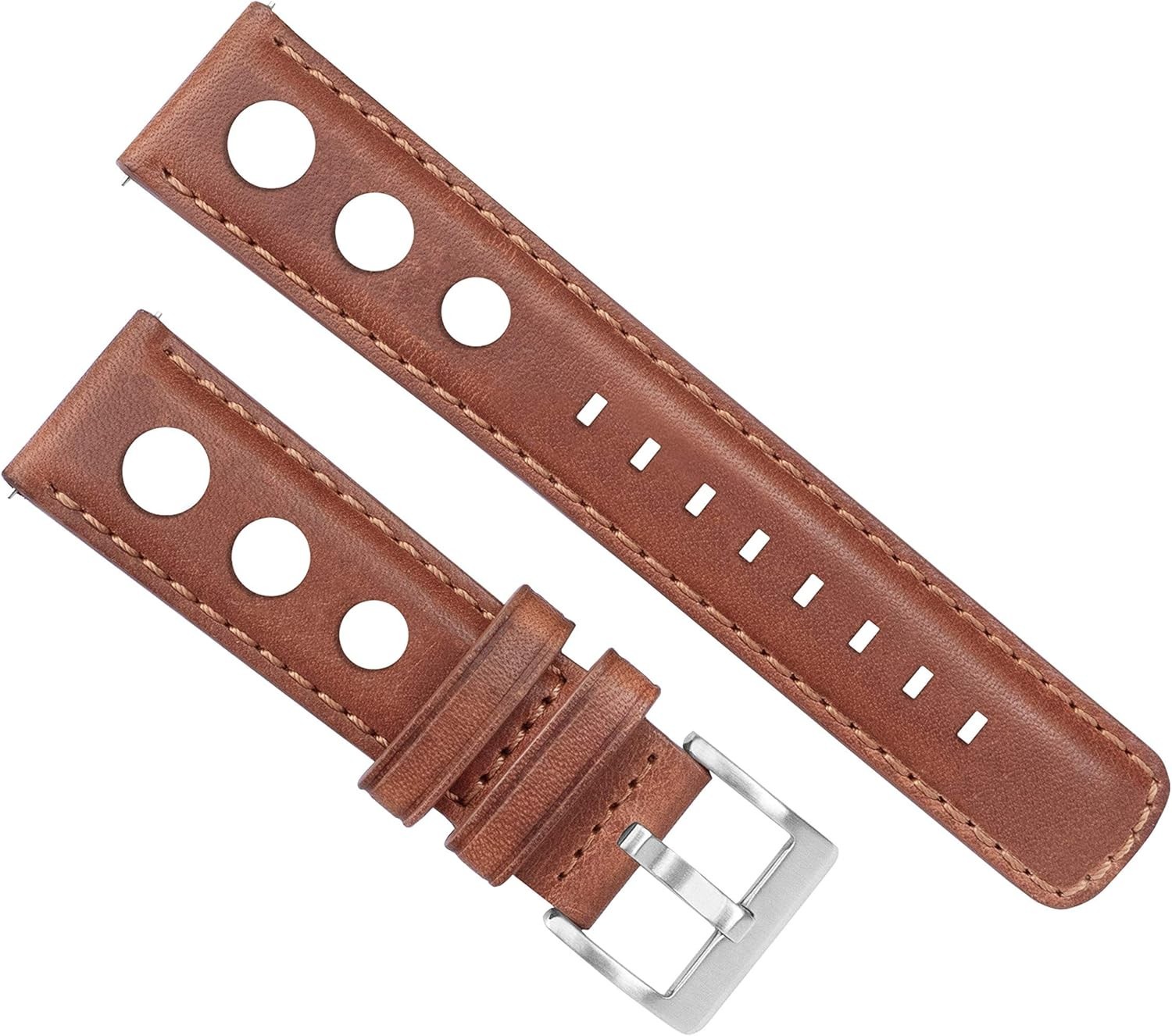 Barton Racing & Rally Horween Leather Straps with Integrated Quick Release Sp…