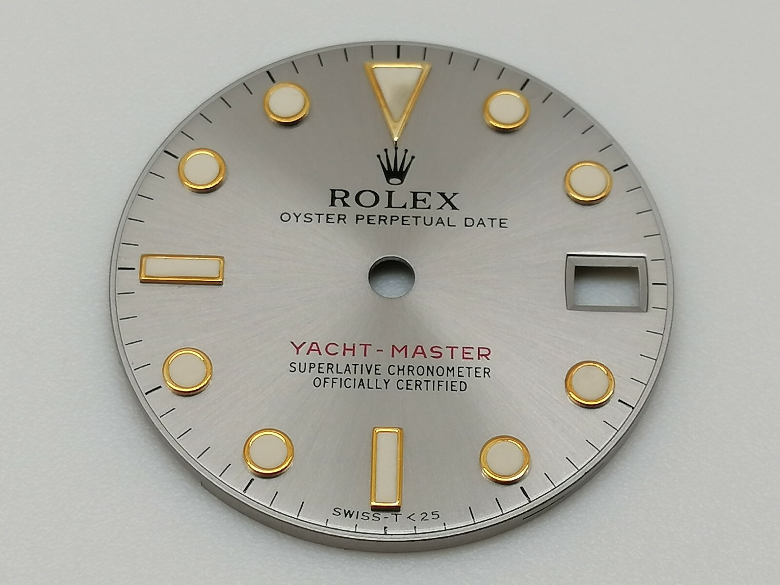 ROLEX YACHTMASTER 68628 & 68623 MEDIUM WATCH GREY DIAL 24 MM (GOOD & ORIGINAL)