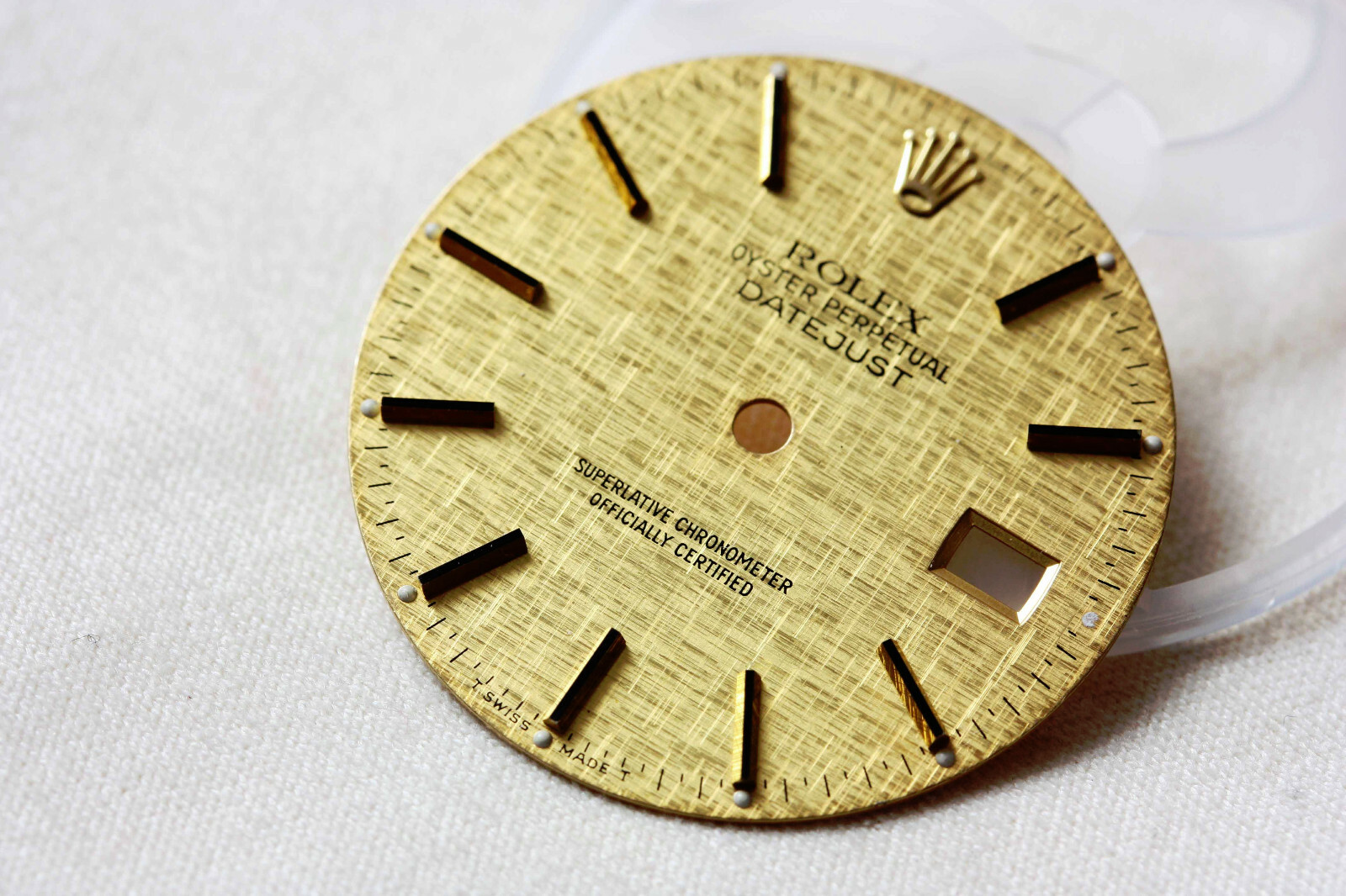 Rolex Factory Original Champagne Linen Dial Ref: 16013, 16233 and others