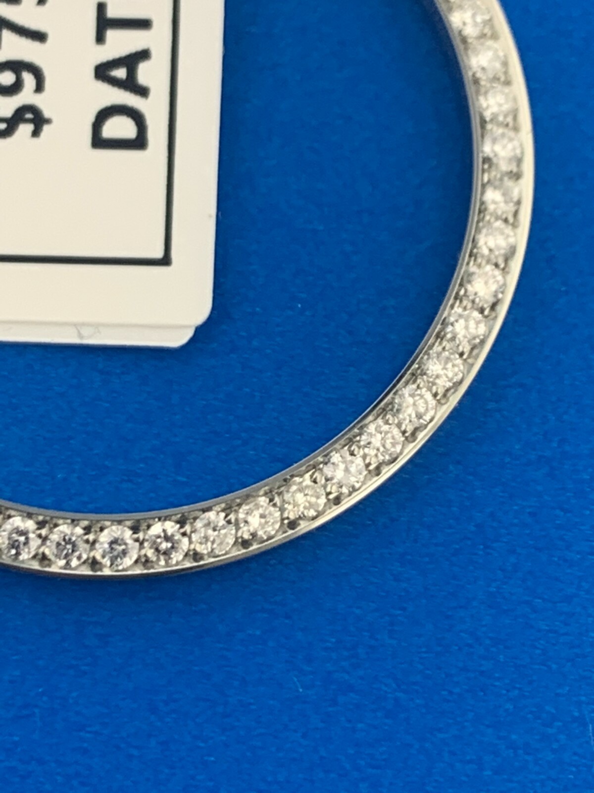 Custom Diamond Bezel 1.05 CT’. Set in Stainless Steel For Rolex Men’s 36MM Date
