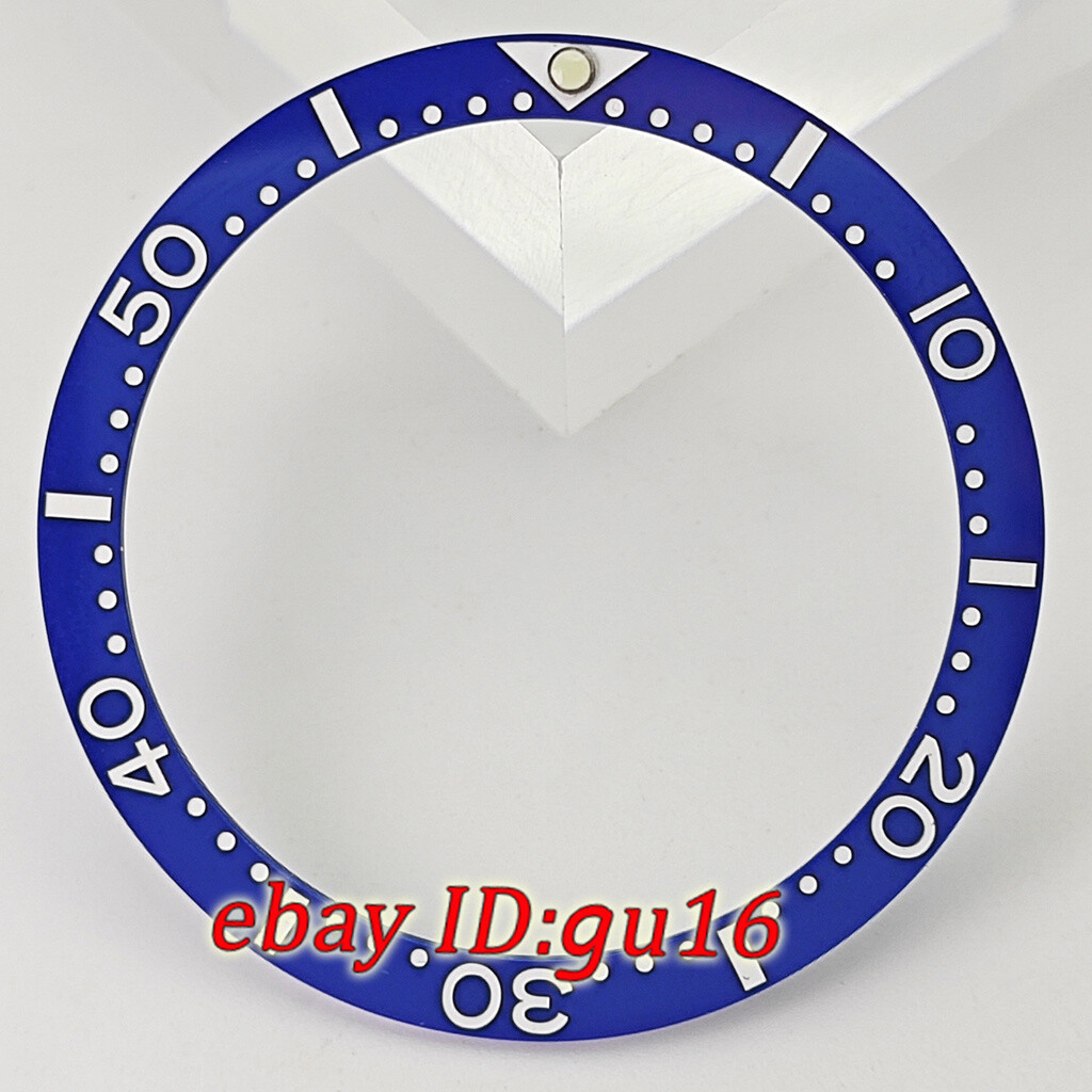 38mm black white blue green gold ceramics bezel insert fit 40mm automatic watch