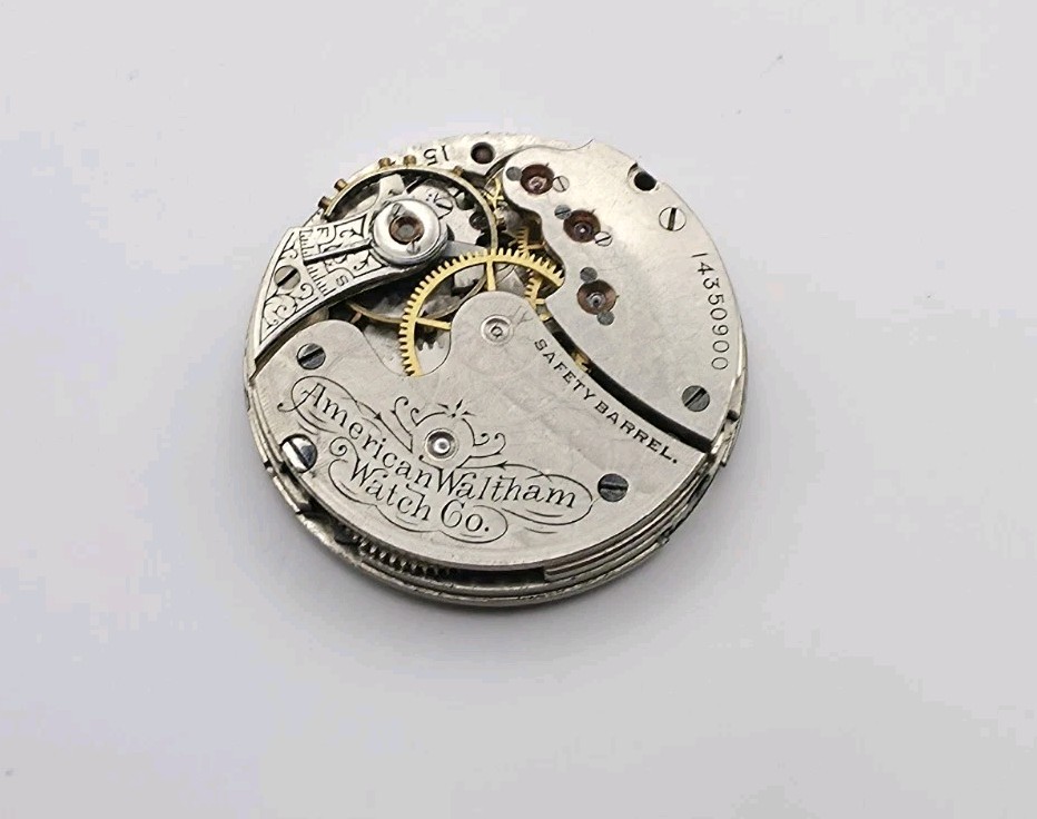 1905 Waltham Model 1891 Grade Seaside 7J 0s Pocket Watch Movement For Repair