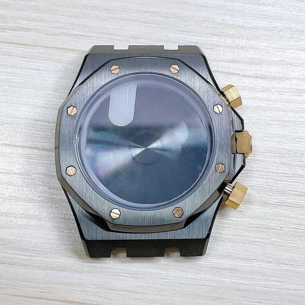 41Mm Stainless Steel Watch Case Sapphire Crystal for Vk63 Movement Accessories
