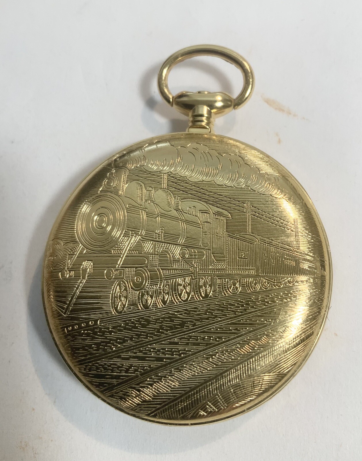Vintage New Old Stock Arnex Gold Plate Pocket Watch Case with DuFonte Dial 48mm