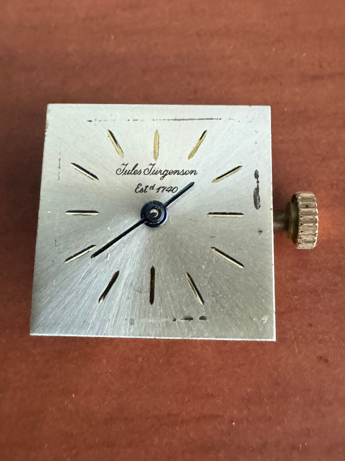 VINTAGE LADIES JULES JURGENSEN WRIST WATCH MOVEMENT KEEPING TIME CAL. AS 1677