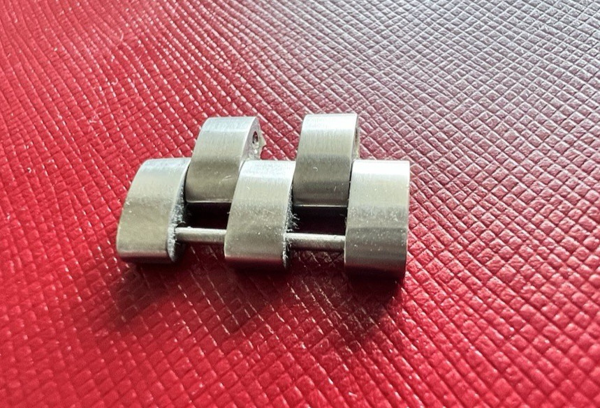 Franck Muller Watch Link Titanium finish 20mm Polished Steel SWISS made